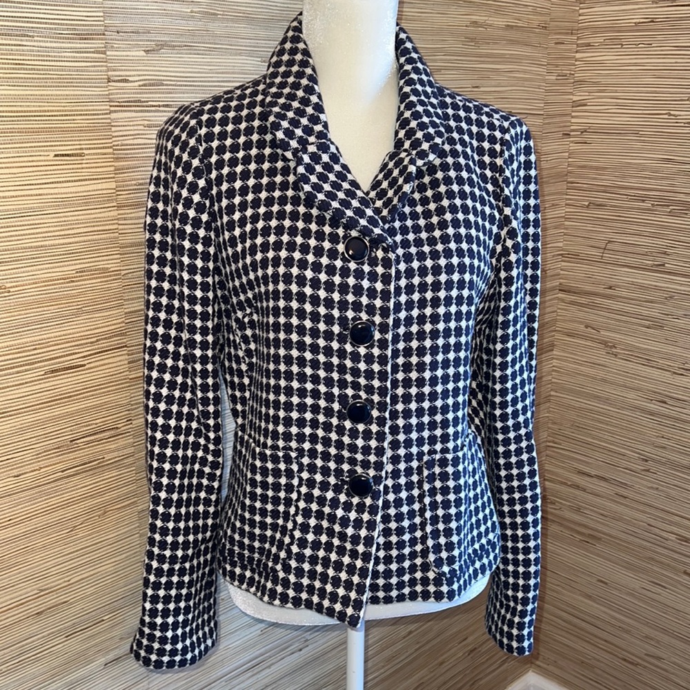 Banana Republic size 10 navy & white blazer EUC!